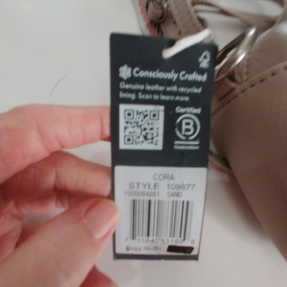 The Sak Cora Crossbody Bag in Blush Pink with Striped Strap - Picture 3 of 16